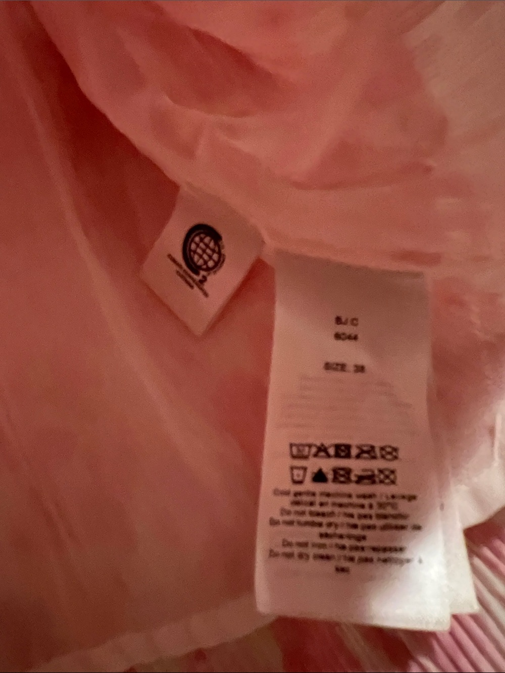 GANNI Pink Pleated Blouse - Picture 5 of 6